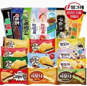 빙그레 붕어싸만코/빵또아/시모나 20개 + 아이스크림바 20개