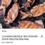 손질 통오징어 10미 진공포장 220g 5팩