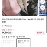 활 흰다리 새우 1kg 35미 내외