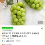 지마켓) 샤인머스켓 4kg 4-8수 12,450