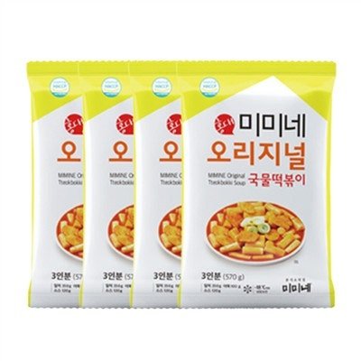 미미네 오리지널 국물떡볶이, 오리지널, 570g, 4봉