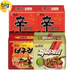 신라면 10입 + 너구리 5입 + 짜파게티 5입 (총 20봉)