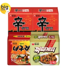 신라면 10입 + 너구리 5입 + 짜파게티 5입 (총 20봉)