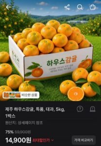 제주귤 5kg,대과 1박스, 저렴해서 추천합니다