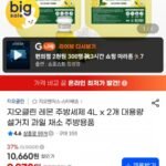 지오클린 레몬 주방세제 4L x 2개 대용량