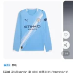 푸마 공식 MCFC 홈 저지 레플리카