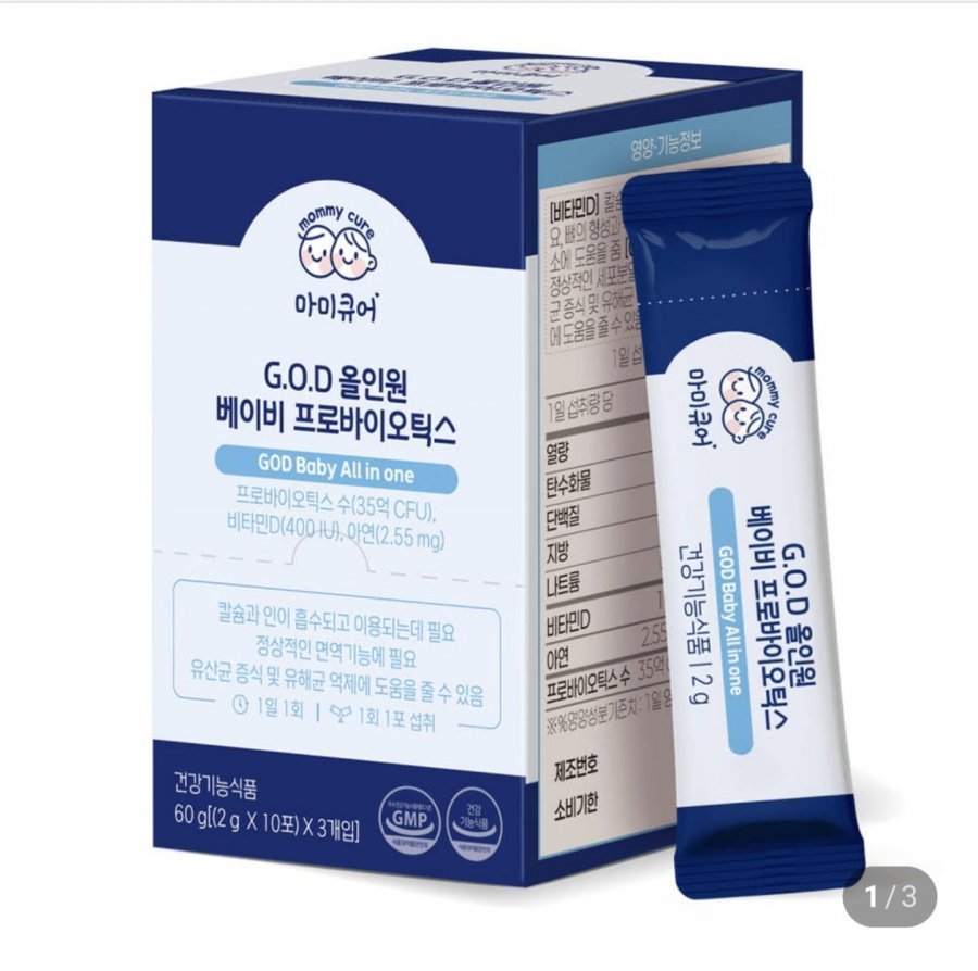 마미큐어 GOD 올인원 아기유산균 30개입