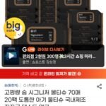 숨 시그니처 물티슈 63평량 70매 20팩