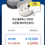 베이스어스 오픈형 이어폰 BC2