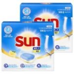 유니레버 썬 식기세척기용 타블렛 세제 레몬 50개입, 500g (2개) (500g × 2개)