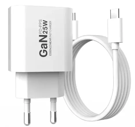 에센스웨어 PD PPS GaN C타입 25W 초고속 충전기 C to C 60W 1M 케이블 세트
