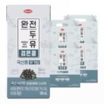 전두유 국산 검은콩 무가당 두유, 190ml (64개) (190ml × 64개)