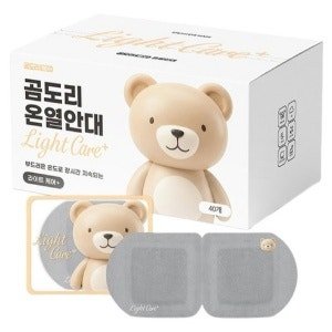 곰도리 라이트 케어 플러스 온열안대 무향, 40개입 (40개입 × 1개)