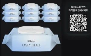 베베앙 데일리 비데 물티슈 캡형, 60매, 10팩