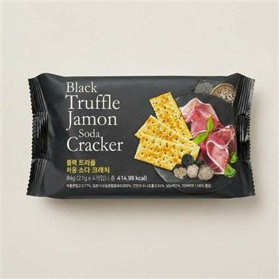 블랙 트러플 하몽 소다 크래커, 84g, 6팩