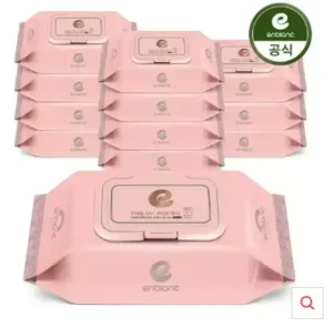 앙블랑 아기물티슈 63평량 세이프 인디핑크 휴대캡형 20매X12팩