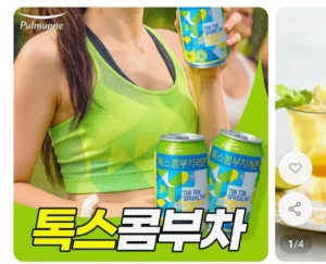 풀무원 톡스콤부차 스파클링 레몬맛 350ml 24캔