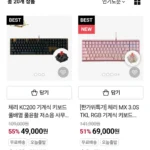 역대가 체리 기계식 키보드(TKL/풀배열)