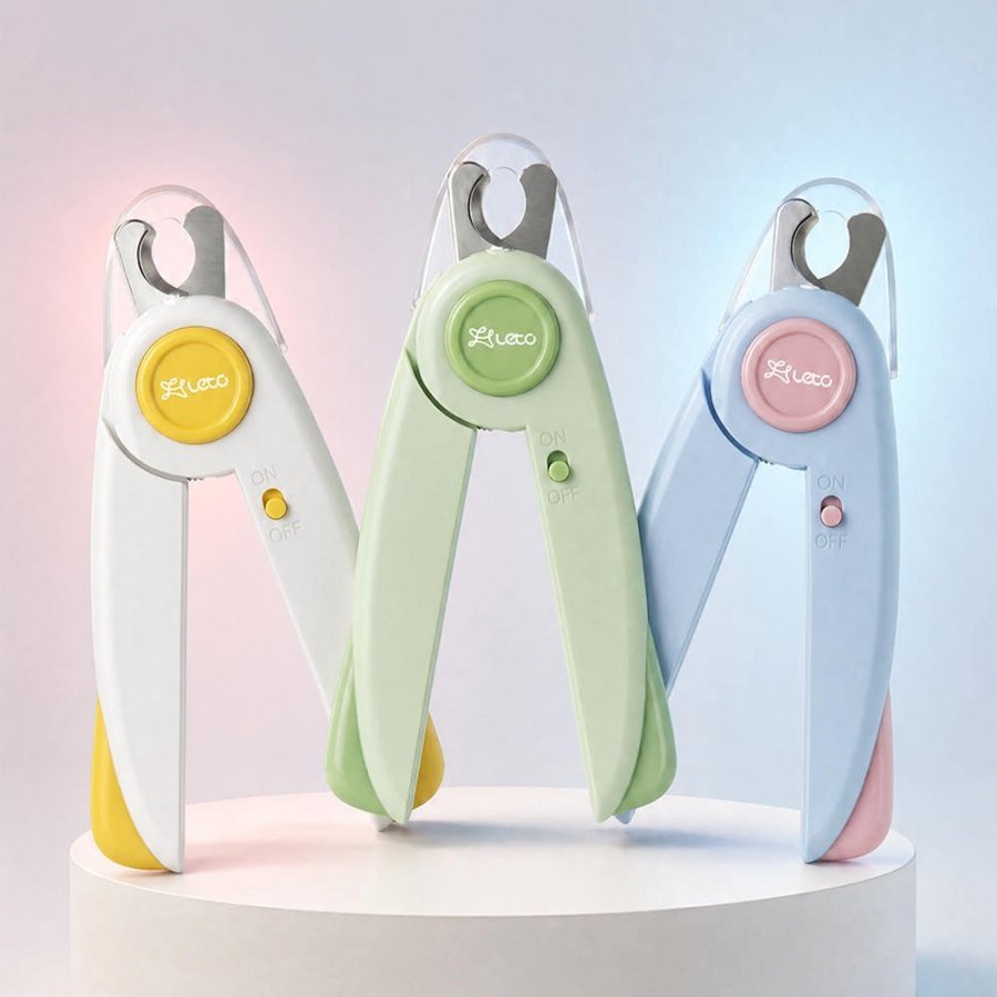 LED 강아지 발톱깎이 고양이 안전 세이프 혈관보호 손톱 정리