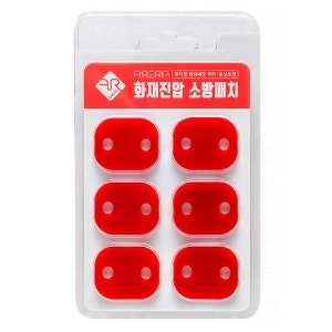 파이어립 화재집압 소방패치 콘센트형 (28 × 32 mm × 레드 × 1개)
