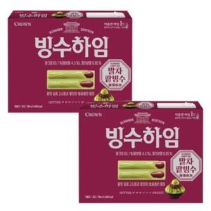 크라운 빙수하임 말차팥빙수, 284g, 2개