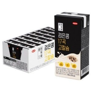 완전두유 검은콩 17곡 고칼슘, 190ml (190ml × 24개)