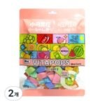 샤오커오라 민트향 비타민C 과일 12종 믹스 무설탕 사탕 캔디, 100g (100g × 2개)