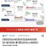예지미인 데일리코튼 롱 팬티라이너 81px2팩+20Px4팩