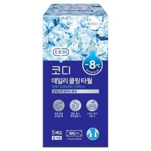 코디 데일리 쿨링 타월 70g 5p (1개)