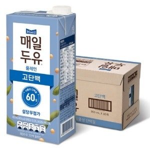 매일두유 고단백 플레인, 950ml (950ml × 10개)