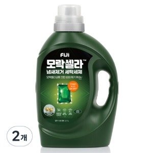 피지 모락셀라 냄새제거 빨래쉰내 실내건조 세탁세제 본품 허브향, 2.1L (2.1L × 2개)