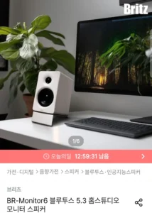 BR-Monitor6 블루투스 5.3 홈스튜디오 모니터 스피커 M60 동일 모델