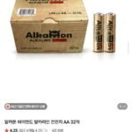 알카몬 하이엔드 알카라인 건전지 AA 32개