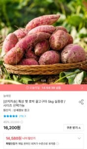 특상 햇 호박 꿀고구마 5kg
