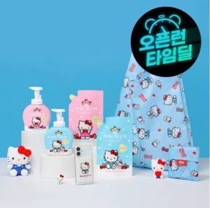 아이깨끗해X헬로키티 핸드워시 본품 490ml 2개+리필 450ml 2개 +굿즈 증정
