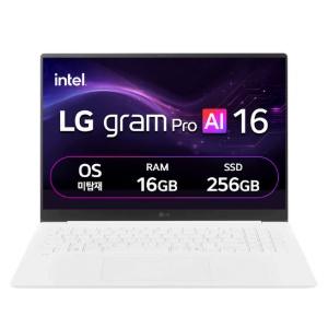 LG전자 2025 그램 프로 AI 16 코어 Ultra5 (에센스 화이트 × 256GB × 16GB × Free DOS × 16ZD90TS-GX5PK)