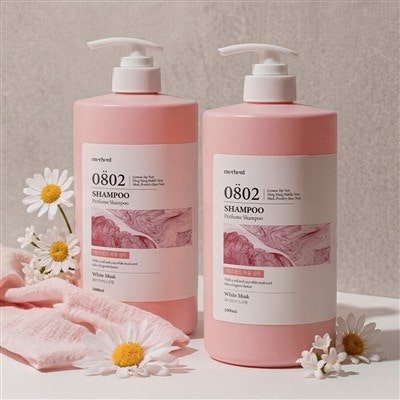 메르헨트 퍼퓸 샴푸, 화이트머스크, 1l, 2개