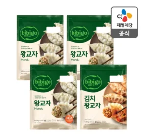 비비고 왕교자 1.05x4봉 만두기획팩 (고기3+김치1)_네멤