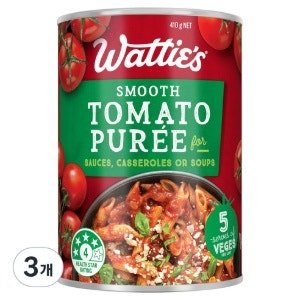 와티스 토마토 퓨레, 410g (410g × 3개)