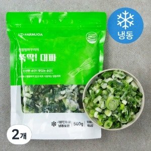 친정엄마꾸러미 뚝딱 대파 (냉동), 500g (500g × 2개)