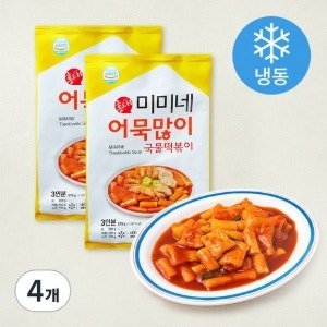 미미네 어묵많이 국물떡볶이 (밀떡) (냉동), 570g (4봉) (10봉)