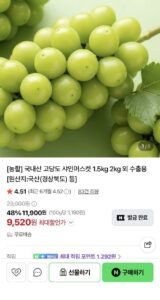 국내산 샤인머스켓 특품 4kg 4-6수