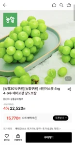 샤인머스켓 4kg 4-6수