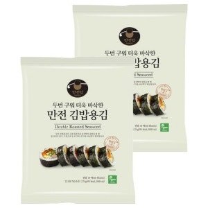 만전김 두번 구운 김밥김 10p, 25g (2개)