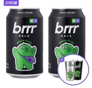 부르르 X 택이 제로콜라 매실, 350ml, 24개