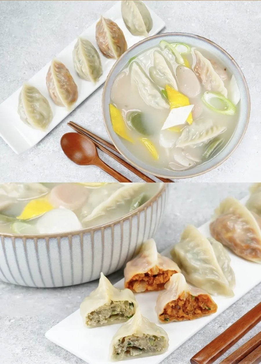 허만두 잎새만두,알찬고기 1.4kg 1봉+ 알찬김치 1.4kg 1봉, 2봉