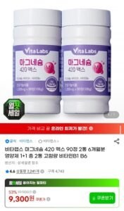 비타랩스 마그네슘 420 맥스 90정2통