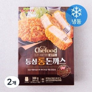 쉐푸드 등심 통 돈까스 (냉동), 300g (2개)