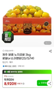 제주 노지감귤 3kg