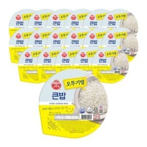 [슈퍼적립] 오뚜기 맛있는 오뚜기밥 큰밥 300g, 18개